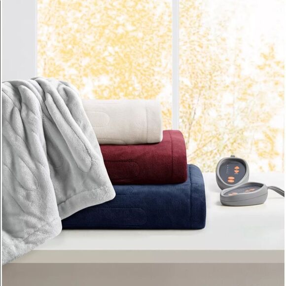 Premier Comfort Microlight Electric/Heated Blanket, King: Ivory - Picture 1 of 8